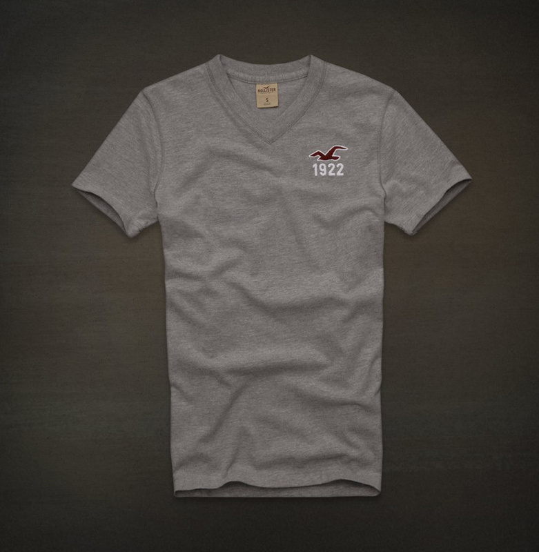 Hollister Hombres cuello en V Corto Remera HCO3961